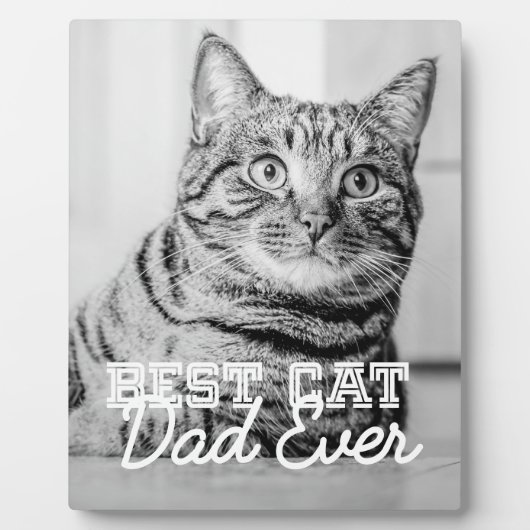 Beste kattenvader ooit moderne aangepaste huisdier fotoplaat (Voorkant)