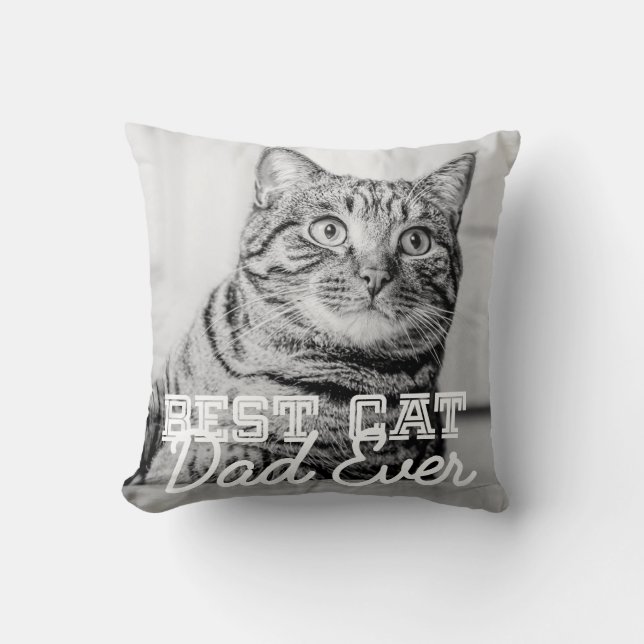 Beste kattenvader ooit moderne aangepaste huisdier kussen (Voorkant)