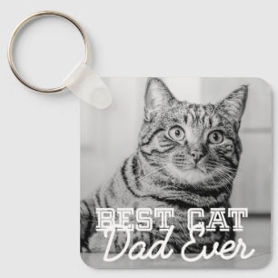 Beste kattenvader ooit moderne aangepaste huisdier sleutelhanger