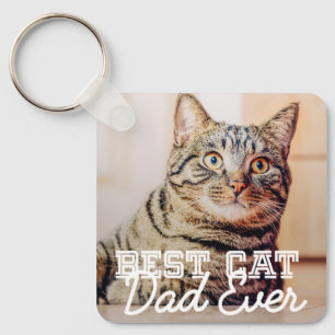 Beste kattenvader ooit moderne aangepaste huisdier sleutelhanger