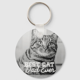 Beste kattenvader ooit moderne aangepaste huisdier sleutelhanger