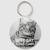 Beste kattenvader ooit moderne aangepaste huisdier sleutelhanger (Achterkant)