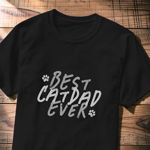 Beste kattenvader ooit moderne zwarte en grijze gr t-shirt