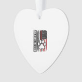 Beste kattenvader ooit Patriotisch poot vlagontwer Ornament (voorkant)