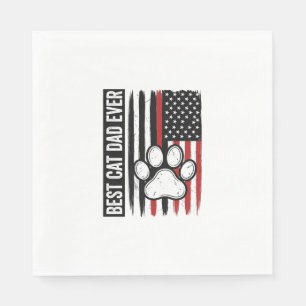 Beste kattenvader ooit Patriotisch poot vlagontwer Servet
