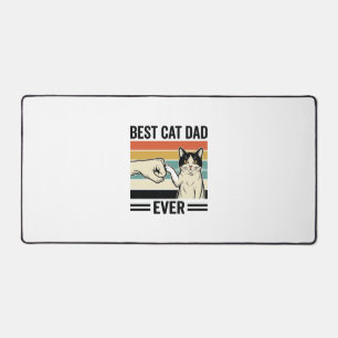 Beste kattenvader ooit retro katten vuist shirt_1 bureaumat