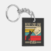Beste kattenvader ooit sleutelhanger (Voorkant Links)