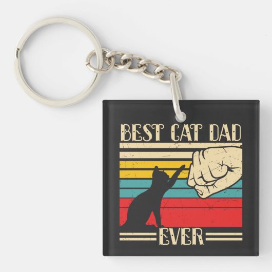 Beste kattenvader ooit sleutelhanger (Voorkant)