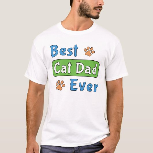 Beste kattenvader ooit t-shirt (Voorkant)