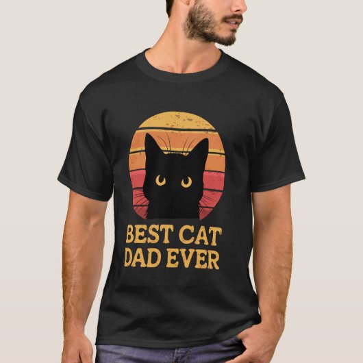 Beste kattenvader ooit t-shirt (Voorkant)