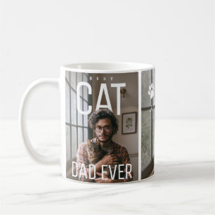 Beste kattenvader ooit Twee foto's PhotoPop Koffiemok