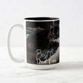 Beste kattenvader ooit tweekleurige koffiemok (Links)