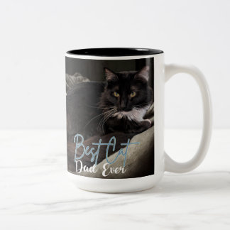 Beste kattenvader ooit tweekleurige koffiemok