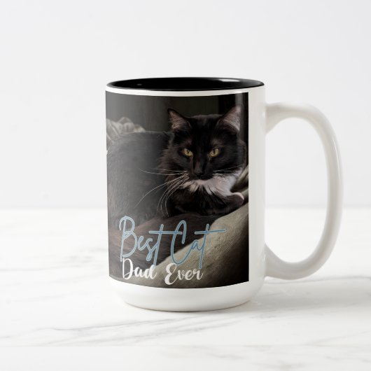 Beste kattenvader ooit tweekleurige koffiemok (Rechts)