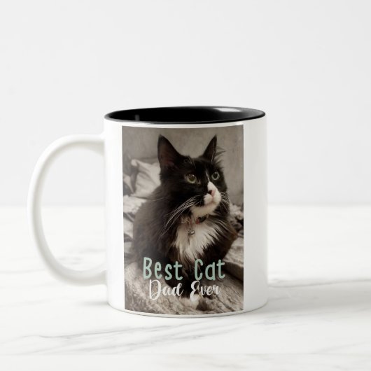 Beste kattenvader ooit tweekleurige koffiemok (Links)