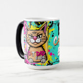 Beste kattenvader ooit – Urban Whisker King mok (Voorkant links)