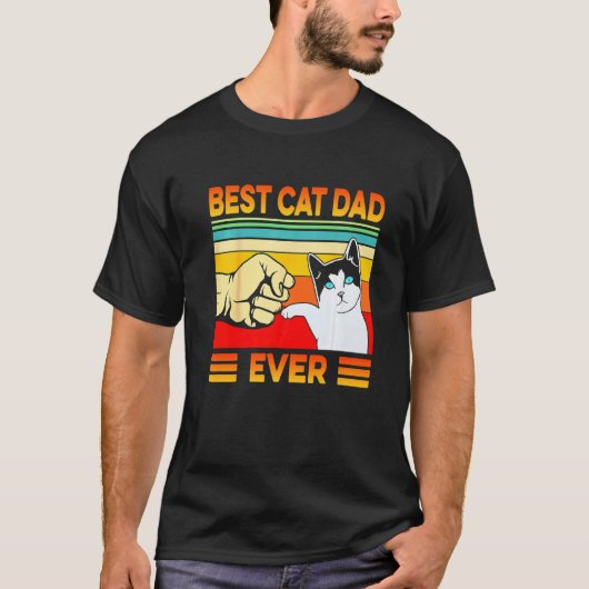 Beste kattenvader ooit vader vissen t-shirt (Voorkant)