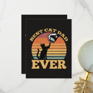 Beste kattenvader ooit Vaderdag Bedankkaart