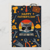Beste Kattenvader Ooit Vaderdag Cadeaus Kaarten (Voorkant / Achterkant)
