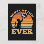 Beste kattenvader ooit Vaderdag Feestdagenkaart (Voorkant)