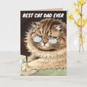 BESTE KATTENVADER Ooit VADERDAG KAART (Gele Bloem)