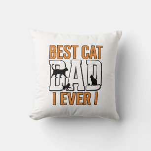 Beste kattenvader ooit vintage kat vader shirt ont kussen