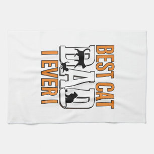 Beste kattenvader ooit vintage kat vader shirt ont theedoek