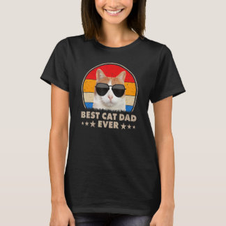Beste kattenvader ooit vintage retro kattenvader m t-shirt