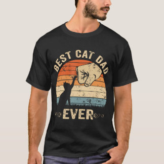 Beste kattenvader ooit vintage Vaderdag Daddy Cat T-shirt