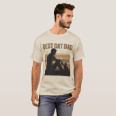 Beste kattenvader  t-shirt (Voorkant volledig)