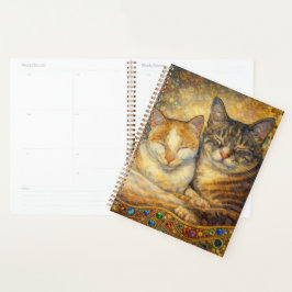 Beste Kattenvrienden Klimt-geïnspireerde Planner