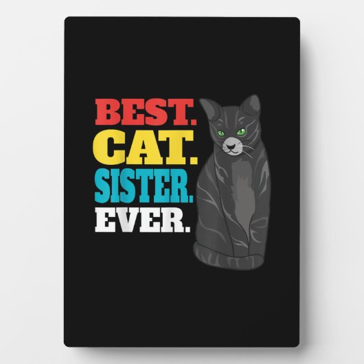 Beste kattenzusje ooit | Schattigee kattenliefhebb Fotoplaat (voorkant)