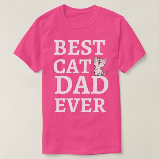 Beste kattevader ooit2 t-shirt (Design voorkant)