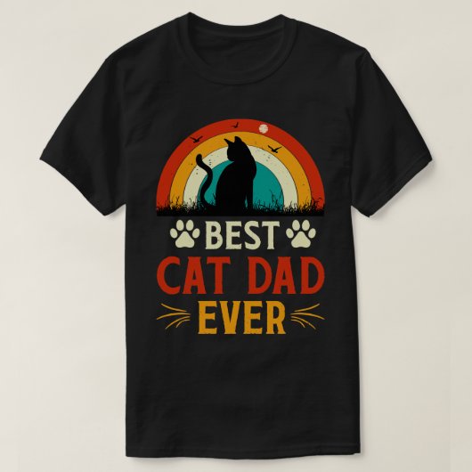 Beste kattevader ooit 1 t-shirt (Design voorkant)
