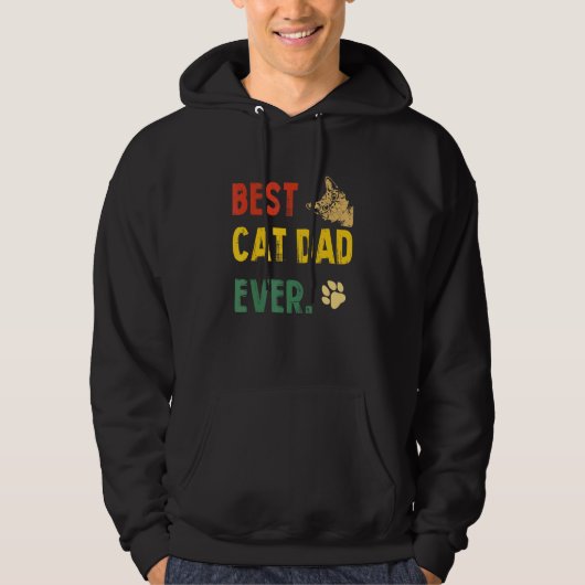 Beste kattevader ooit _2 hoodie (Voorkant)