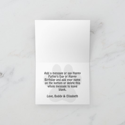 Beste kattevader ooit aangepaste groet kaart (Binnen)