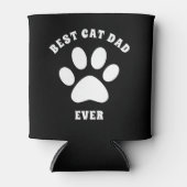 Beste kattevader ooit aangepaste tekst op maat blikjeskoeler (Voorkant)