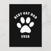 Beste kattevader ooit aangepaste tekst op maat briefkaart (Voorkant)