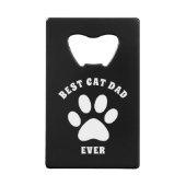 Beste kattevader ooit aangepaste tekst op maat creditkaart flessenopener (Voorkant)