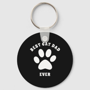 Beste kattevader ooit aangepaste tekst op maat sleutelhanger