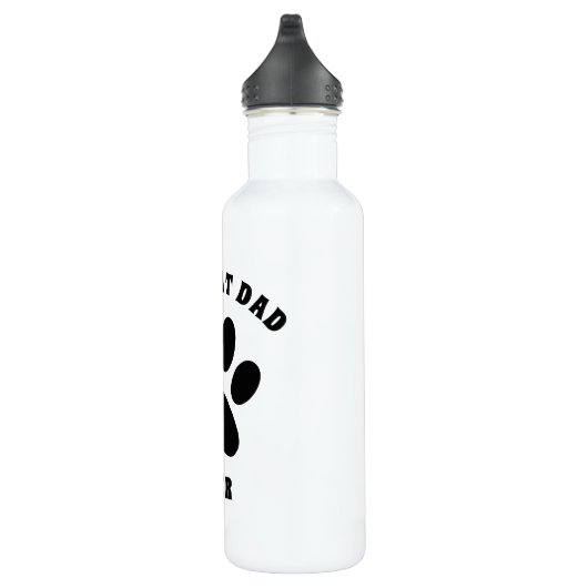 Beste kattevader ooit aangepaste tekst op maat waterfles  (Rechts)
