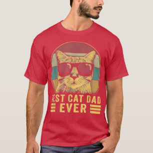 Beste kattevader ooit, bult, geschikt voor Vaderda T-shirt