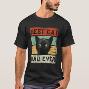 Beste kattevader ooit grappige Retro depressie S T-shirt
