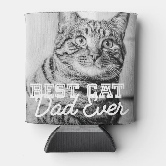 Beste kattevader ooit Moderne aangepaste foto Blikjeskoeler (Voorkant)