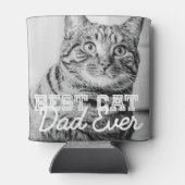 Beste kattevader ooit Moderne aangepaste foto Blikjeskoeler (Achterkant)