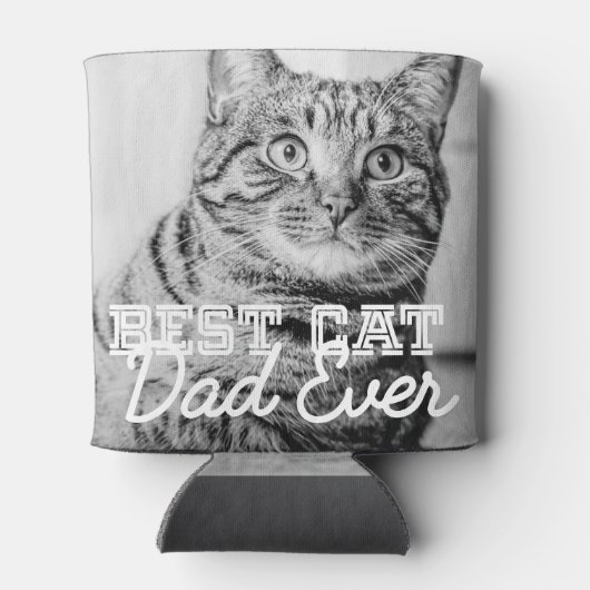 Beste kattevader ooit Moderne aangepaste foto Blikjeskoeler (Achterkant)