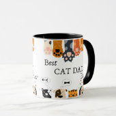 Beste kattevader ooit Moderne Aangepaste Foto en K Mok (Voorkant rechts)