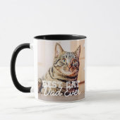 Beste kattevader ooit Moderne Aangepaste Foto en K Mok (Links)