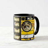 Beste kattevader ooit Moderne Aangepaste Foto en K Mok (Voorkant rechts)