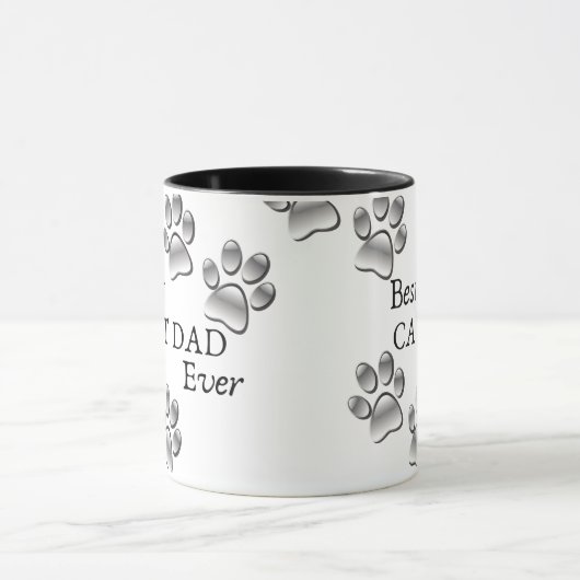 Beste kattevader ooit Moderne Aangepaste Foto en K Mok (Midden)